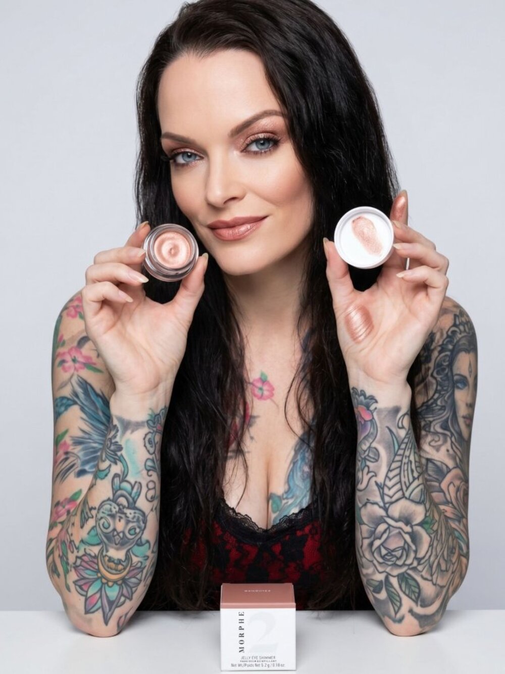 Morphe 2 ✦ Sunshine Jelly Eye Shimmer ✦ Iridescent Peach‑Gold Gel Shadow 5.2g
